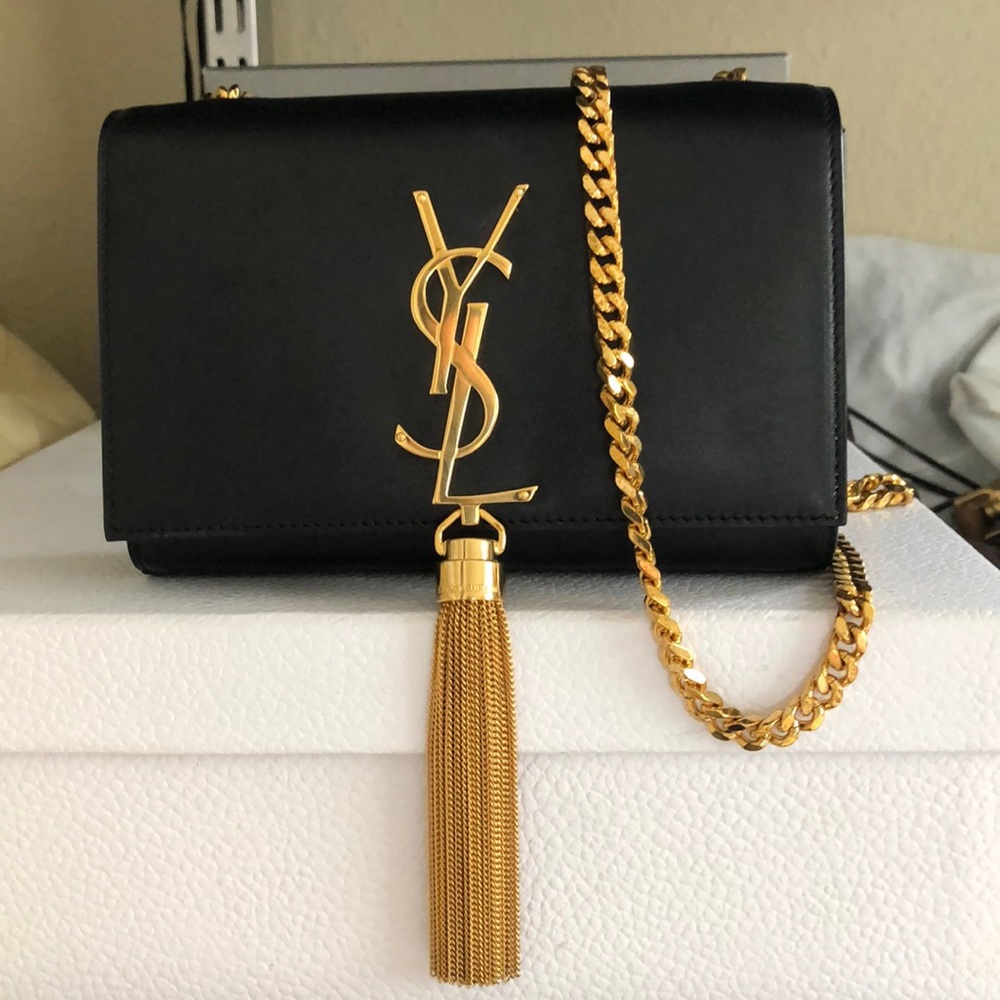 YSL Black Small Monogramme Crossbody tassel $2150 - Picture 2 of 8